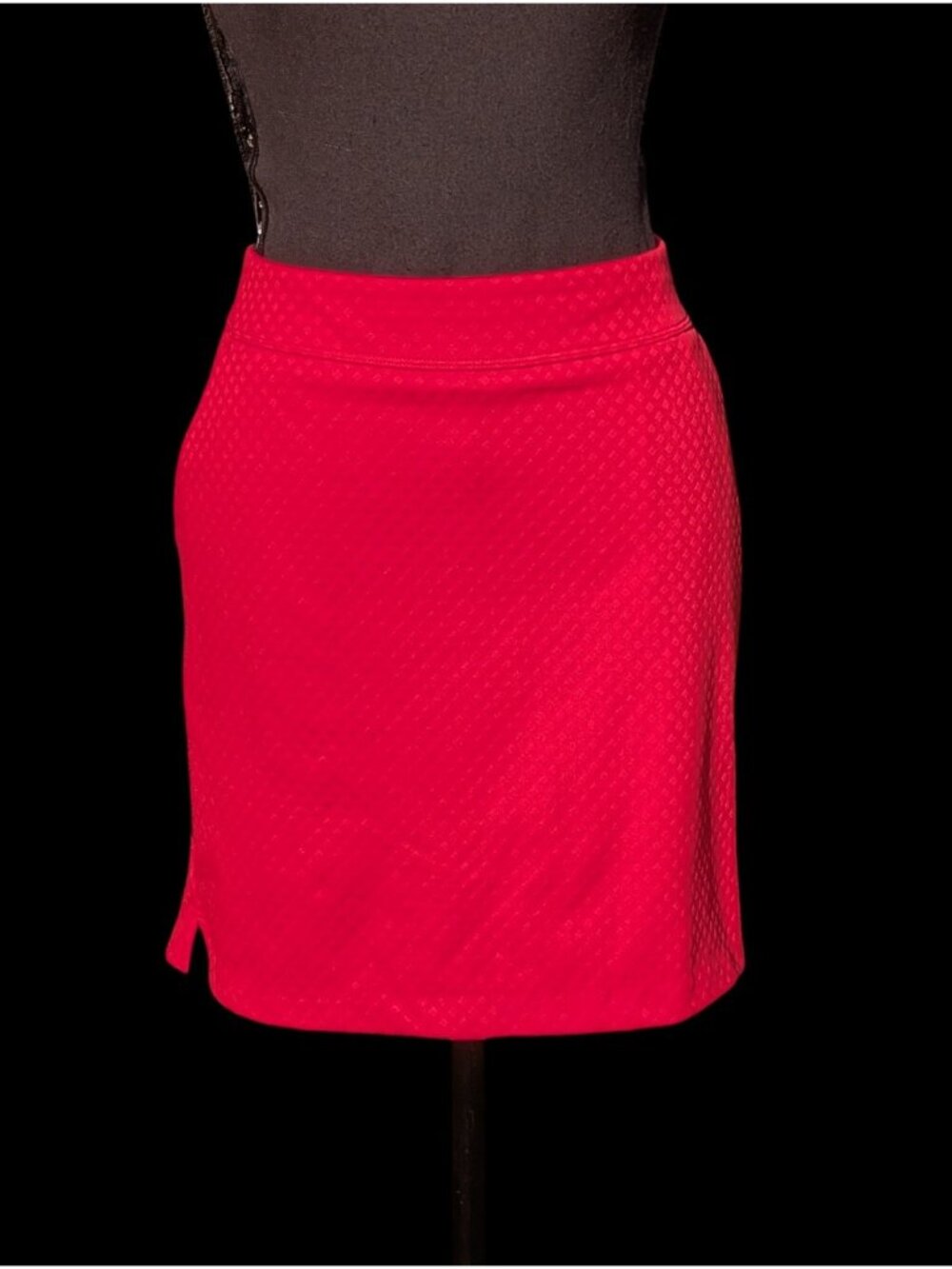 Greg Norman Pull On Skort Skirt S Red Pockets Sporty Preppy Casual 32W